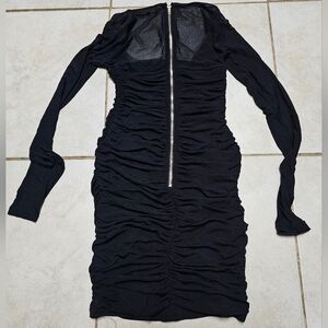 Fashion nova bodycon ruched dress small
